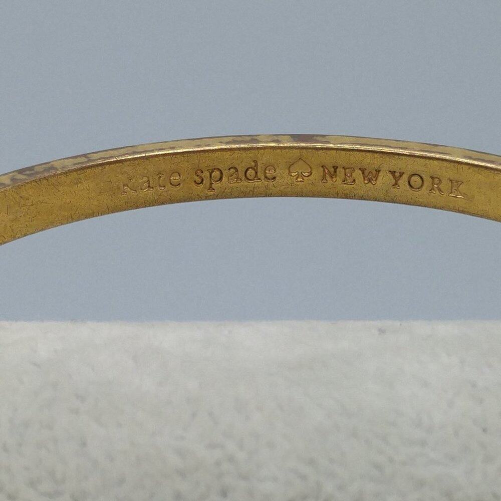 Kate Spade New York Gold Plated Knob Bangle Bracelet - Picture 3 of 6